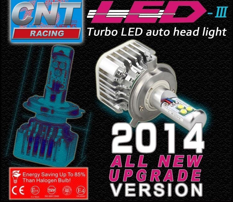 New Version 2014 LED Cree Kit Headlight H7 6000k 60w 6000Lm Set Pair