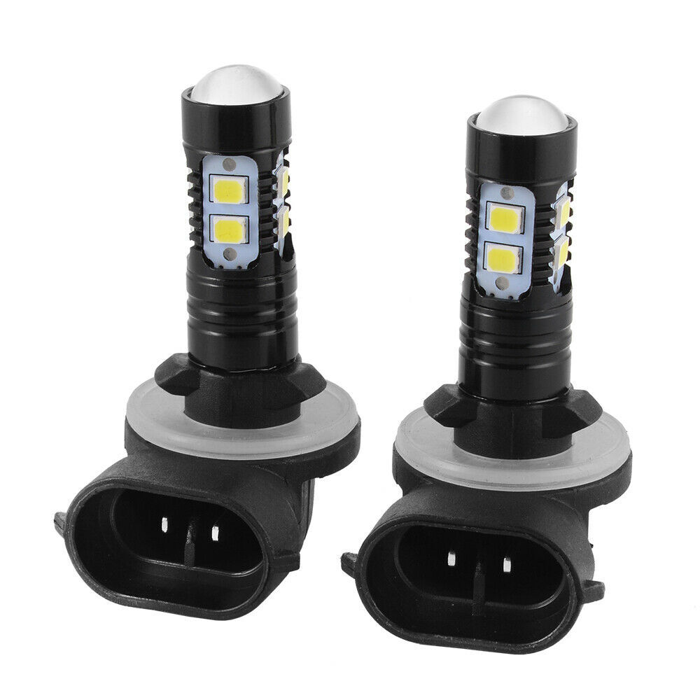 For Hyundai Santa Fe 2007-2012 881 LED Fog Light Bulbs DRL Driving Lamps White