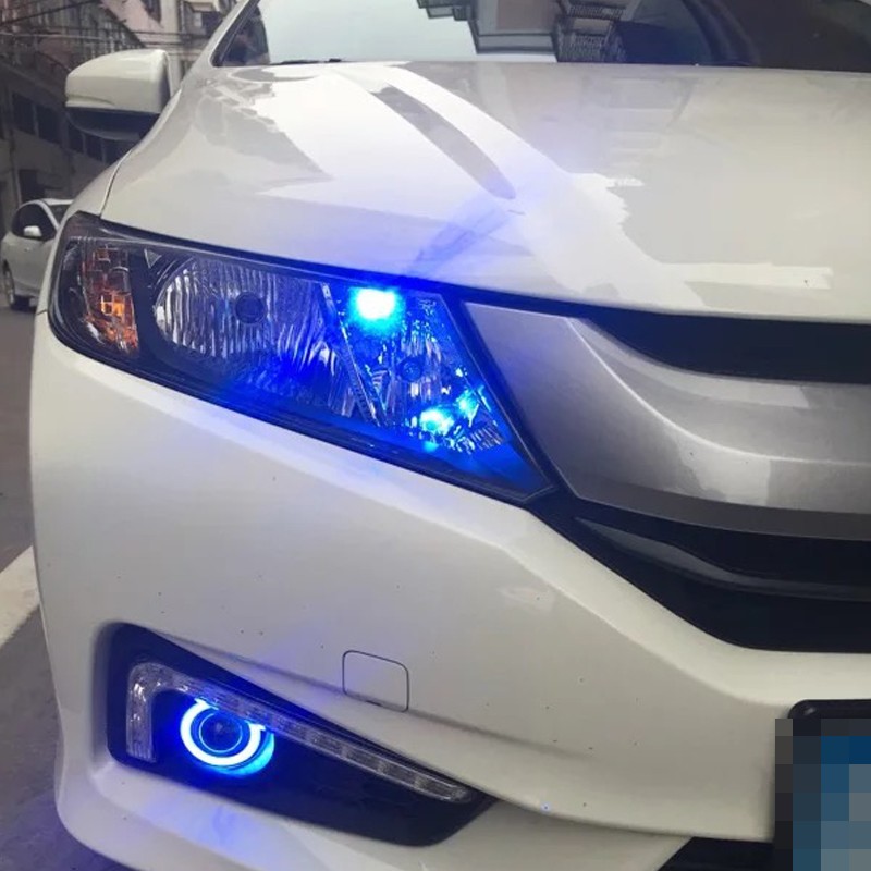 2pcs Ultra Blue W5W LED Front Marker Parking Light Bulbs for 2014-2016 Scion tC