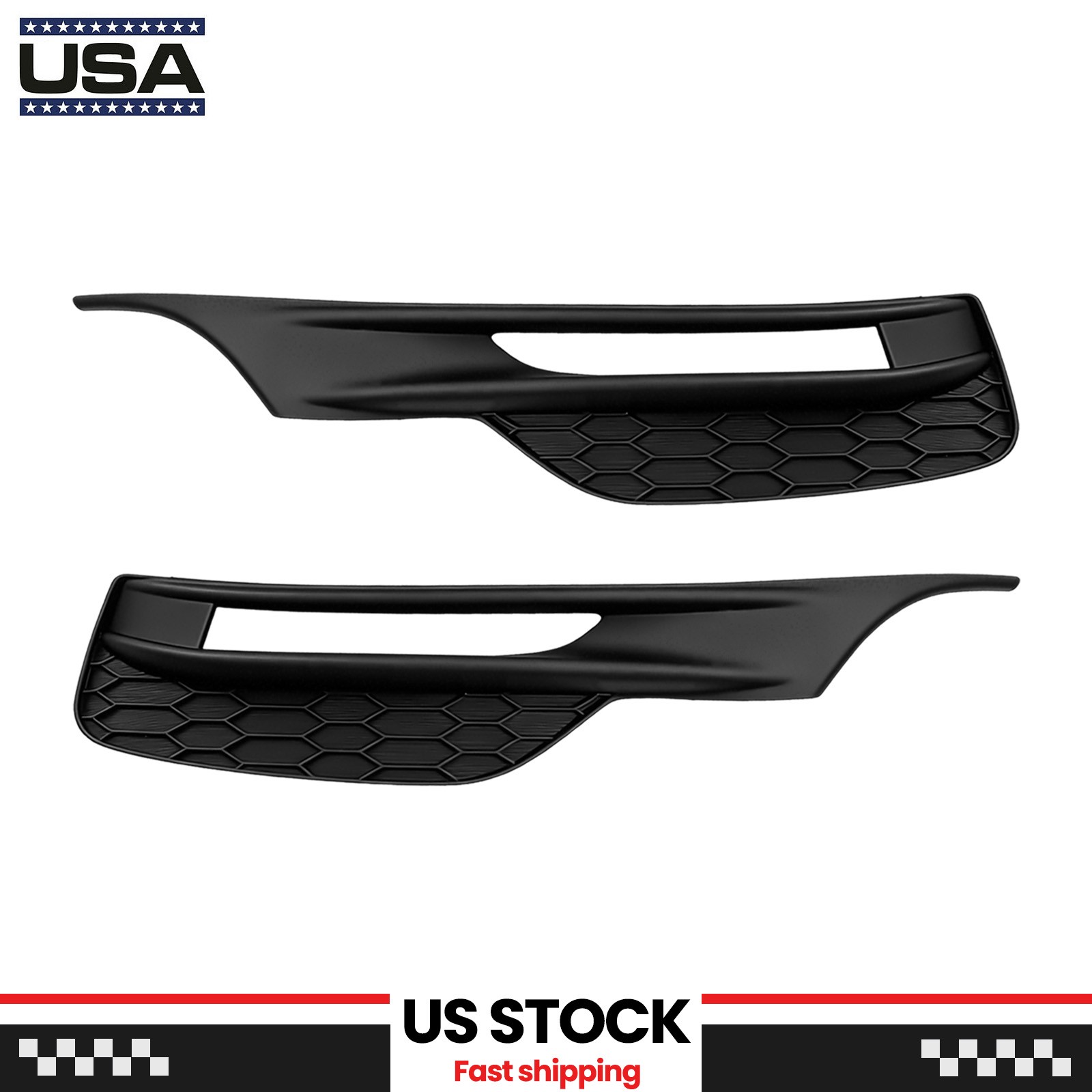 Pair Fog Lights Lamps For 2016-2017 Honda Accord Sedan 4Dr LED w/Cover Wiring