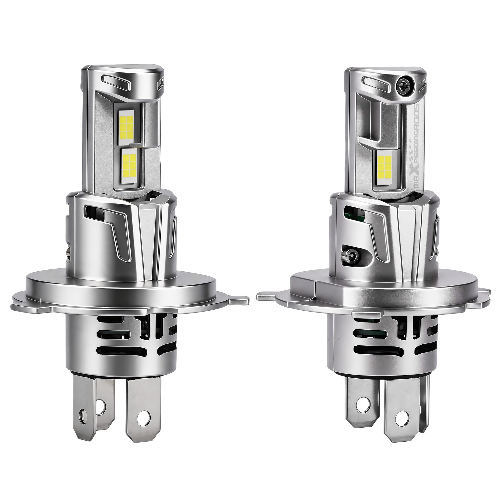 2Pcs H4 LED Headlight High Low Beam Bulbs 28W 6500K Super White Bright
