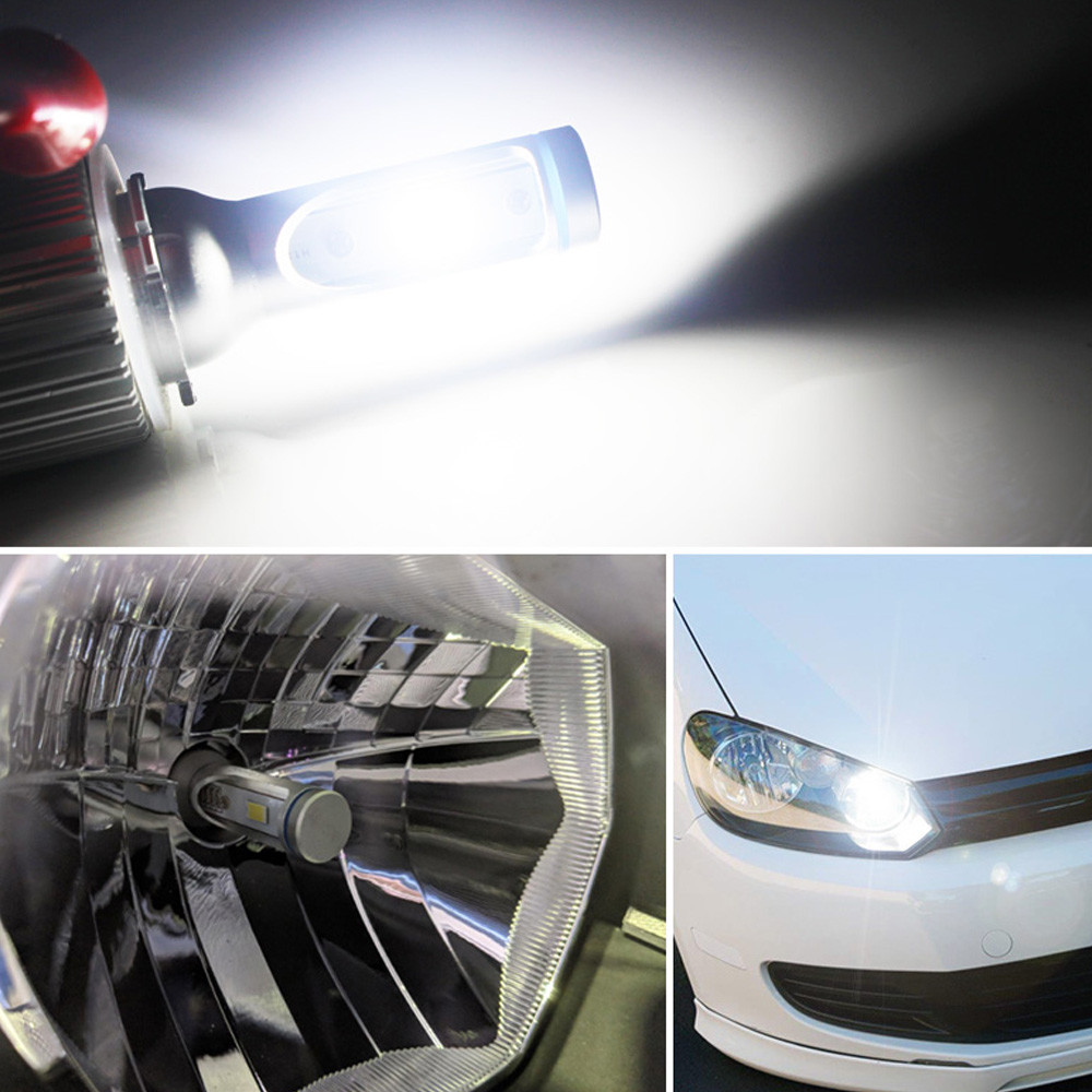 2x Extreme bright White COB H15 LED For Audi BMW Mercedes VW For Daytime Lights