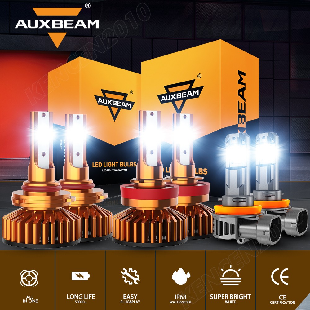 AUXBEAM LED Headlight Fog Bulb 6500K 3000K For Toyota Camry 2007-2012 2013 2014