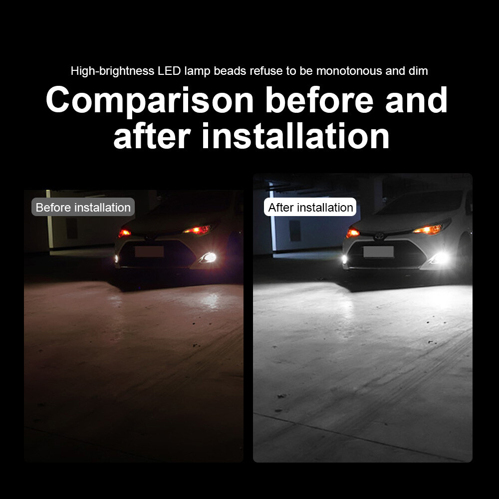 2X H7 LED Laser Headlight Bulb Automotive Projector Auto Fog Light Len Lamp Car