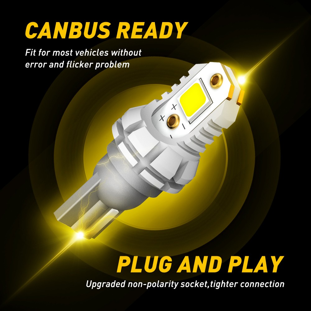 CANbus Error Free T15 912 921 LED Reverse Light Bulbs Super Bright White 2/10x