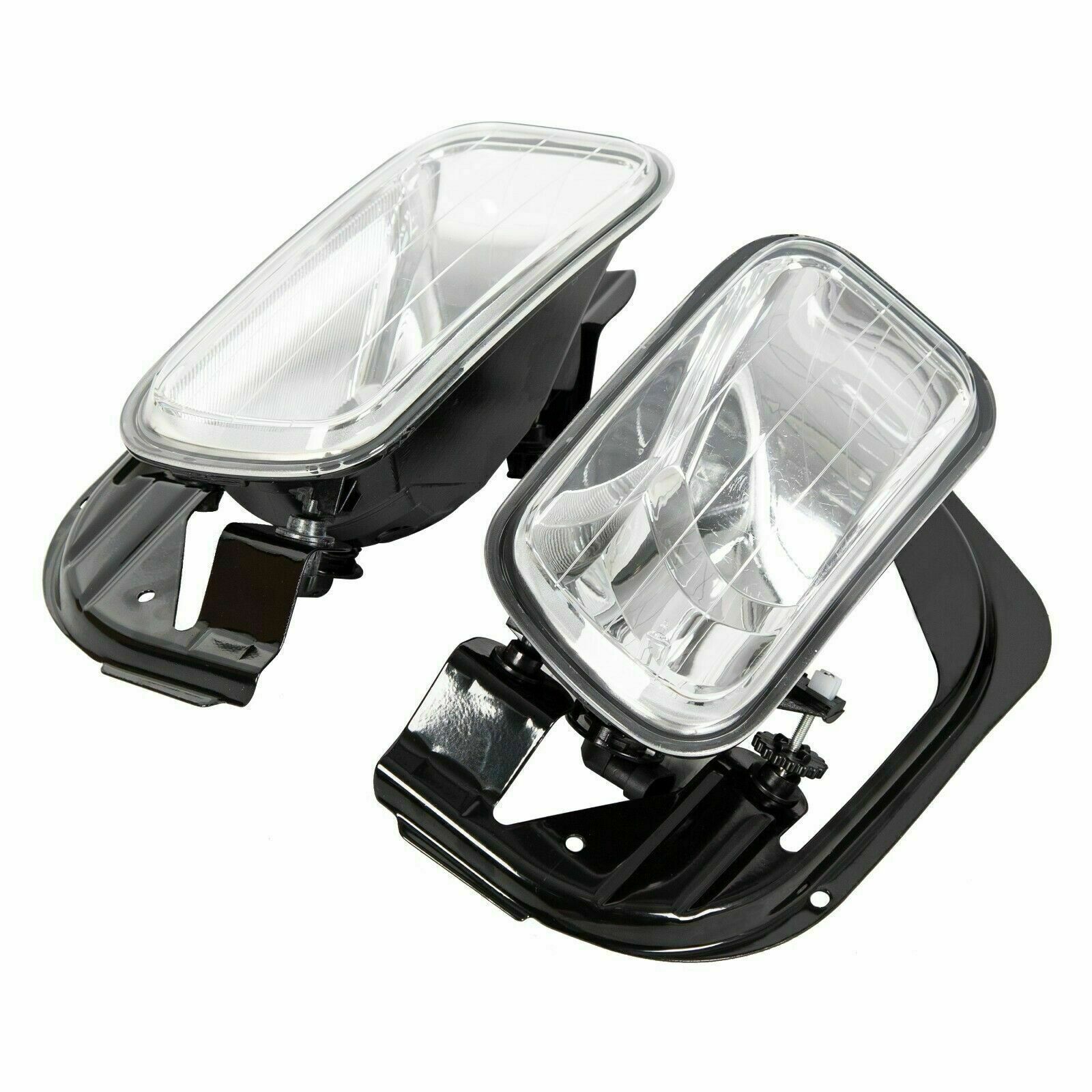 LH+RH Side Clear Lens Fog Lights W/Bulbs For Dodge Ram 1500 2500 3500 2009-2018