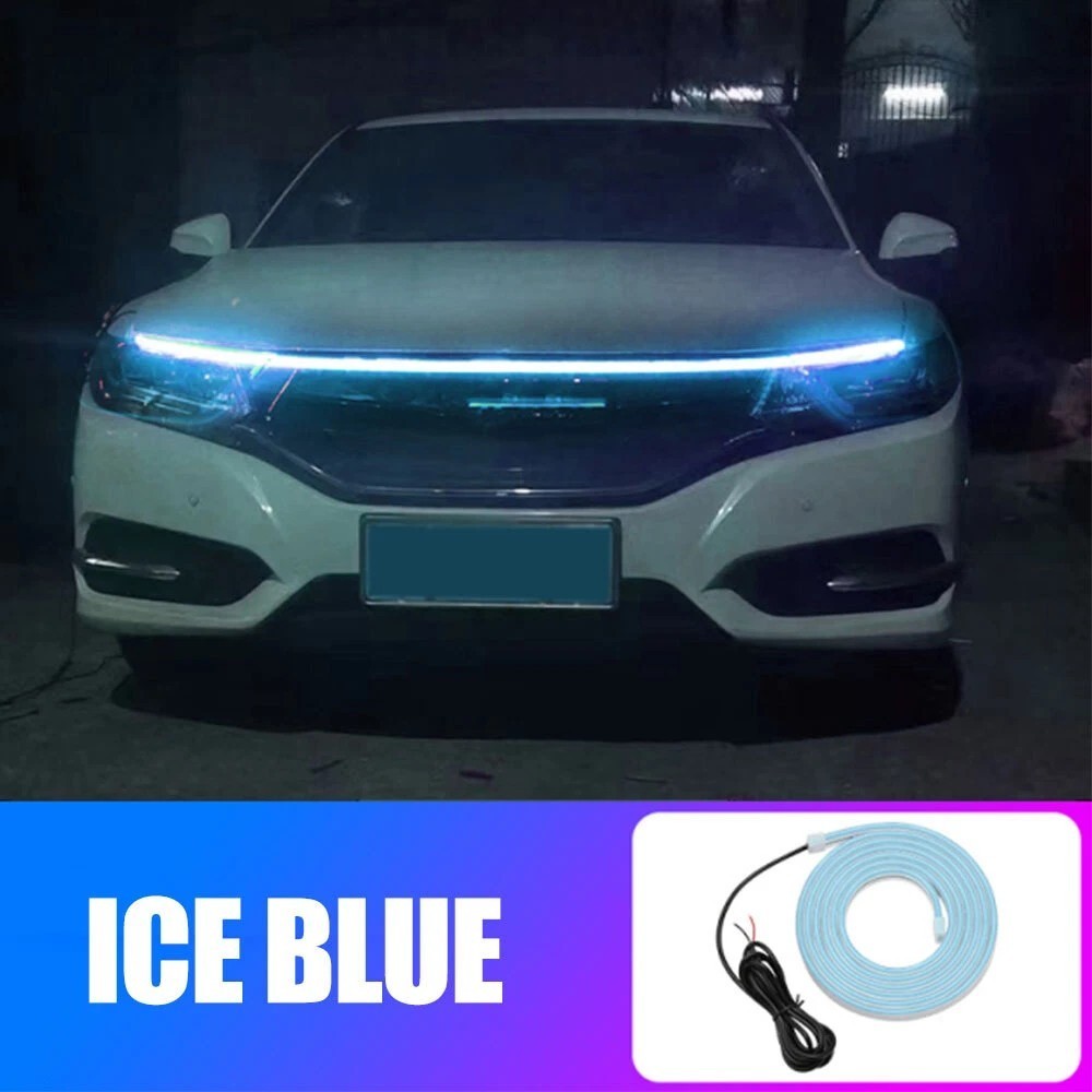 180cm 12V Car Waterproof Front Hood LED Daytime Running Decorative Flexible Ligh