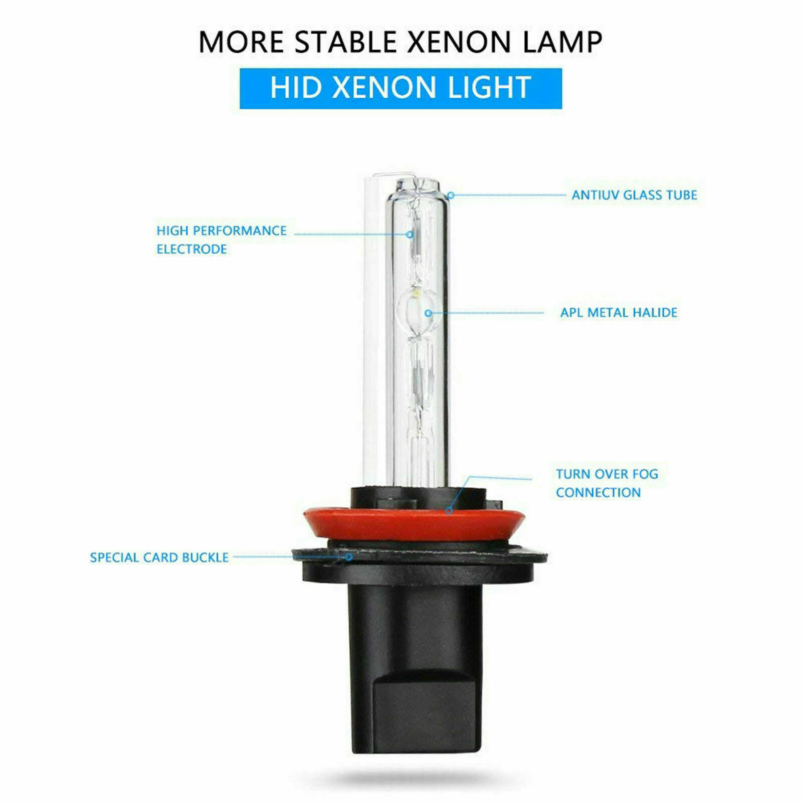 Xentec H13 9008 Xenon Lights 35W HID Conversion Kit 9V-16V 6000K Cool Bulbs