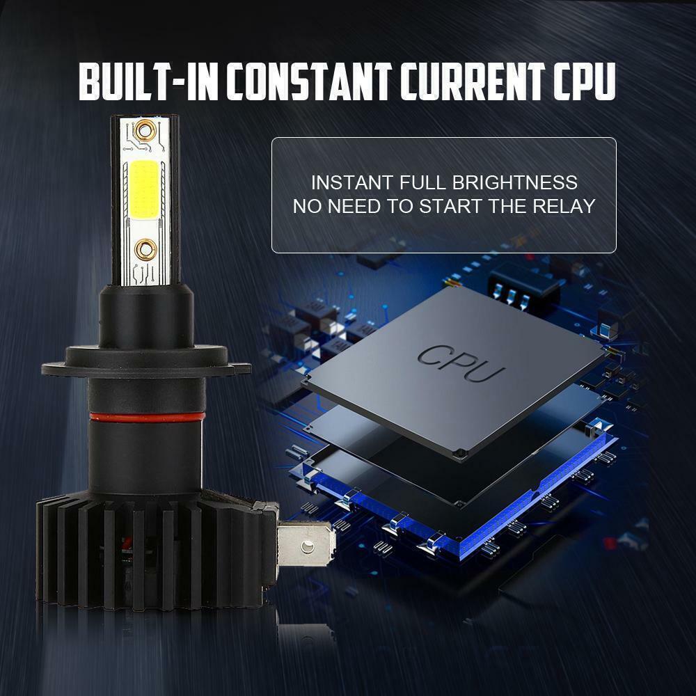 H7 LED Headlight Bulb High Beam Ultra Bright Kit 2200W 330000LM Plug and Play