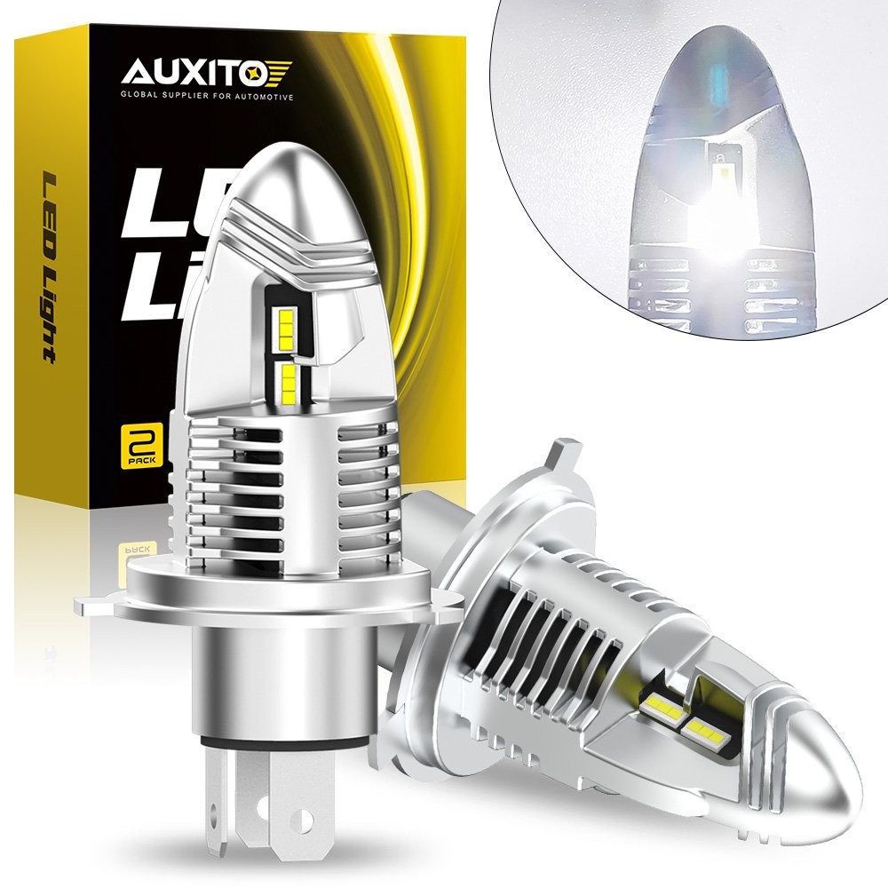 AUXITO H4 9003 Headlights LED Bulbs Conversion Kit 120W PURE White 6000K Bright