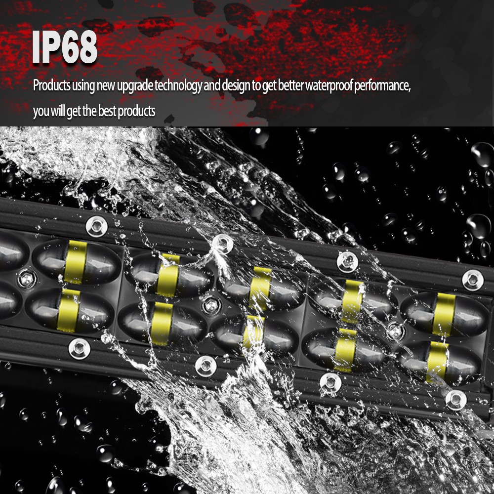 Slim Curved 20 26 32 38 44 50″ LED Light Bar Single Row Off Road Driving ATV SUV