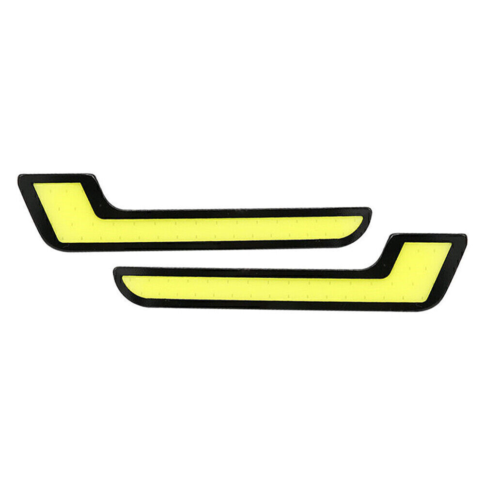 2pcs L Shape COB White LED Light Car Daytime Running Driving Light DRL Lamp 12V