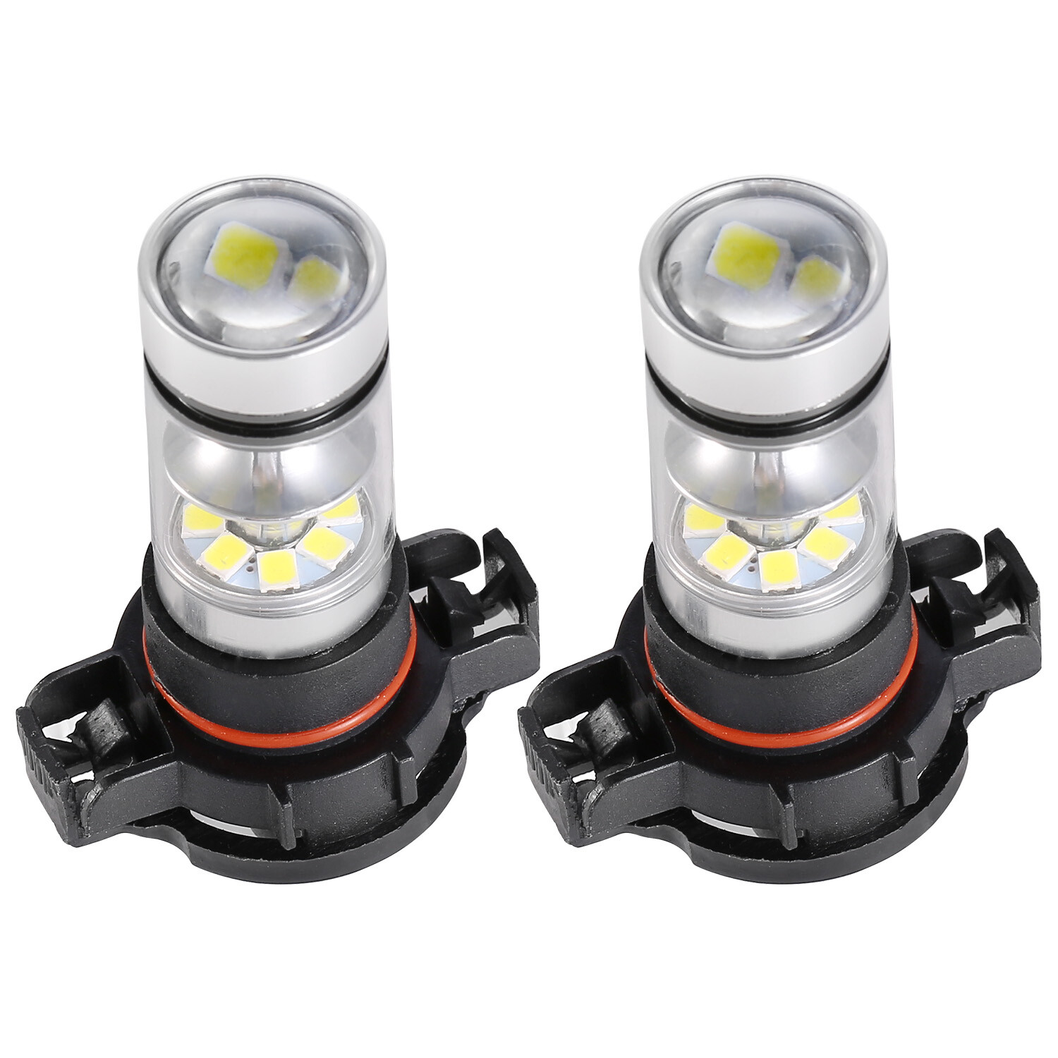 2x 100W 5202 H16 LED Fog Driving Light DRL Super Bright Waterproof 6000K White