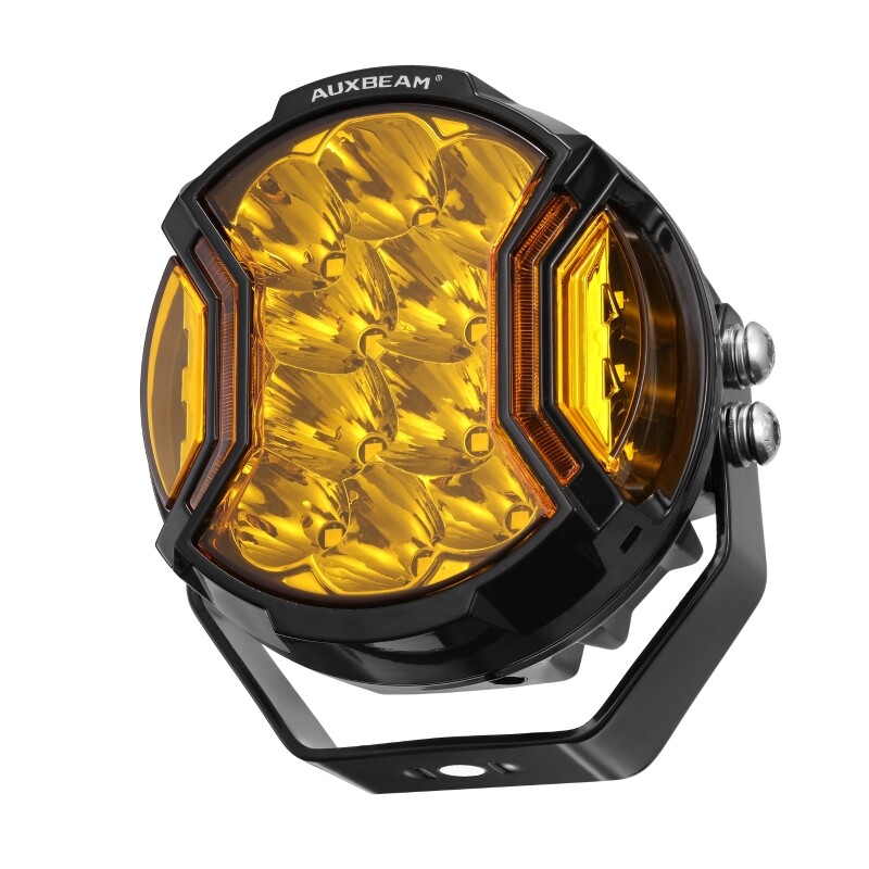 AUXBEAM 2X 5 INCH LED Side Shooter Pod SpotLights DRL Amber Driving Lights 174W
