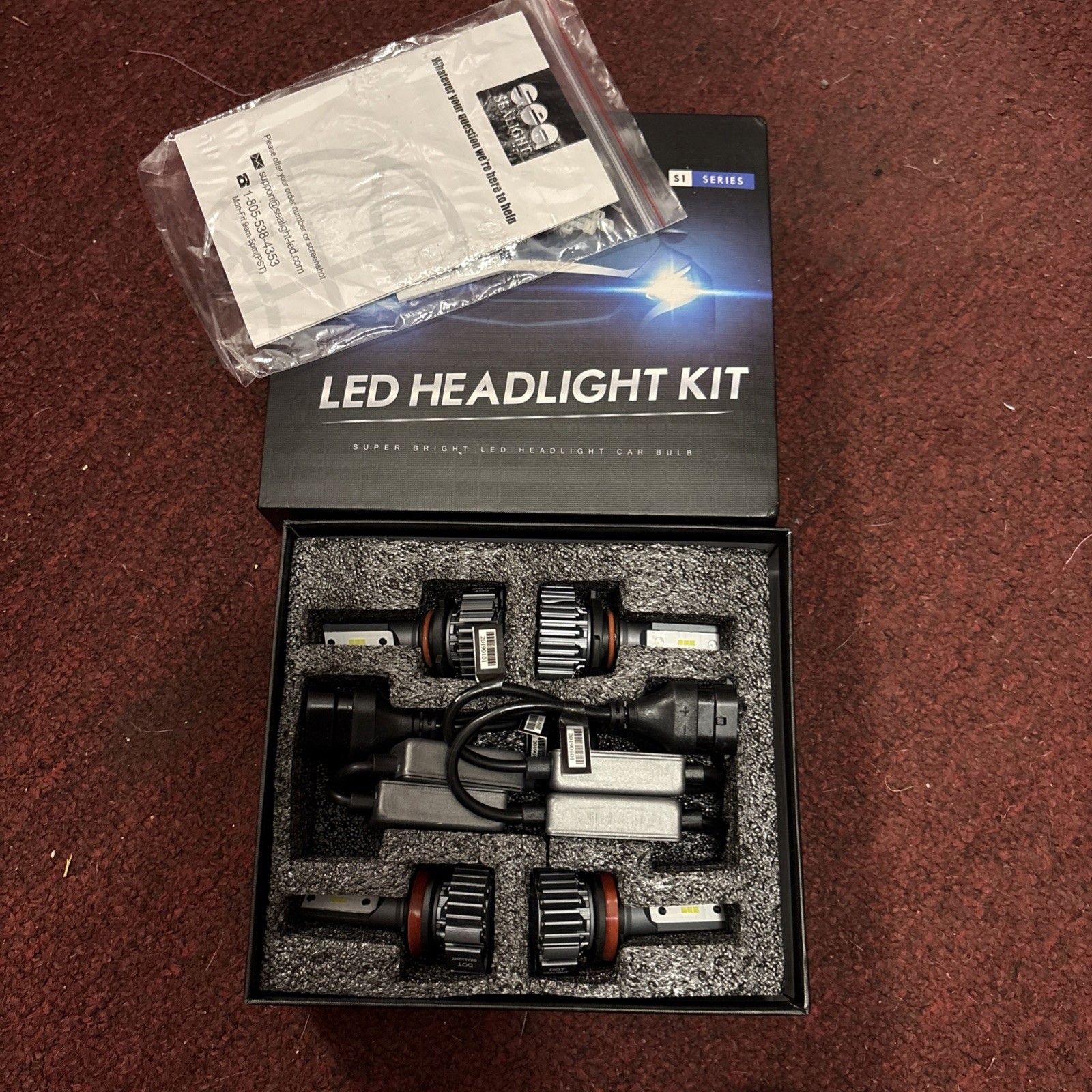 SeaLight H4 LED S1 Series Headlight Kit | 6000K | 30,000+hrs |12-24VDC | IP67