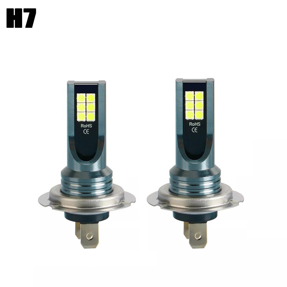 2PCS H4/H7/9005 LED 6000K White Headlight Bulbs Kit High Low Beam Bright 16000LM