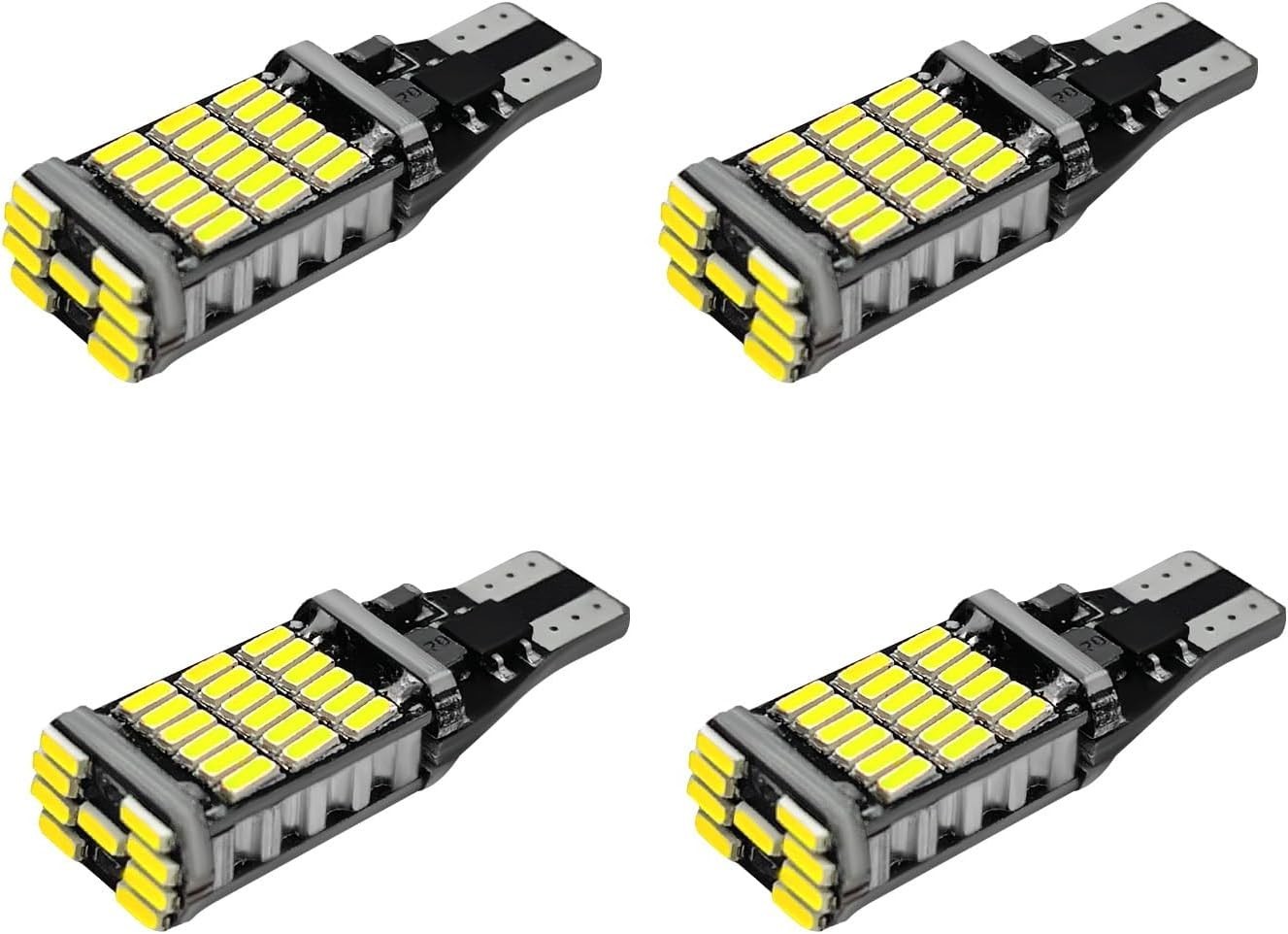 Plug-and-Play 4 PCS LED Reverse Lights – Bright 6500K with 360° Illumination