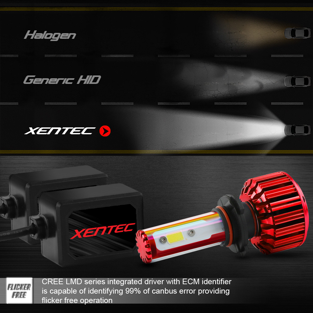 6500K Xentec 9006 HB4 HB4U LED White Low Beam Bulb 120W 12000LM Headlight Kit