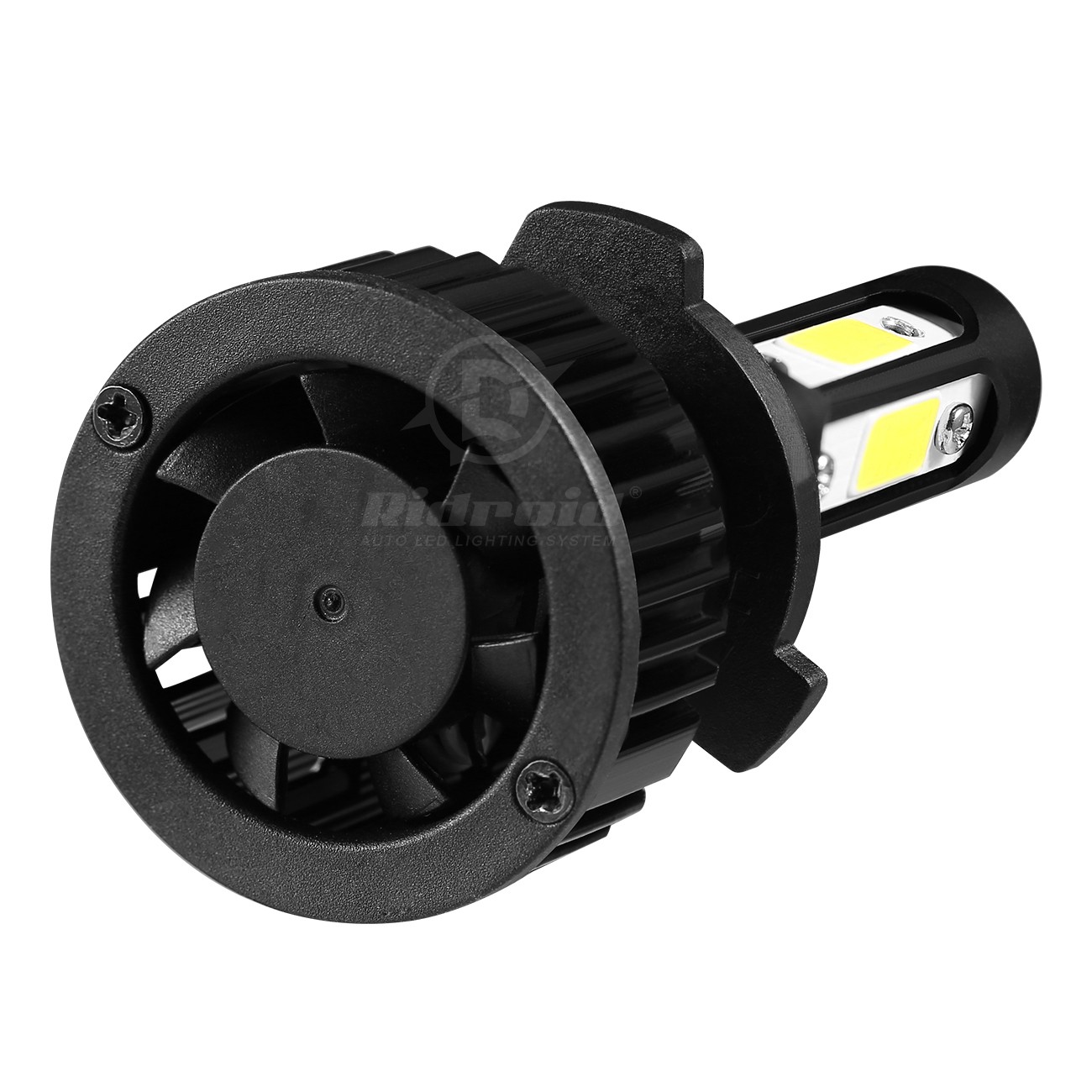 2Pcs 4-sides HB4 9006 LED Headlight Bulbs Kit Low Beam Super Bright White 6500K