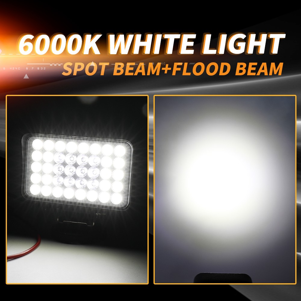 2x 6“ Powerful LED Work Light For Truck Flood Light 12V 24V 160W Tractor lights