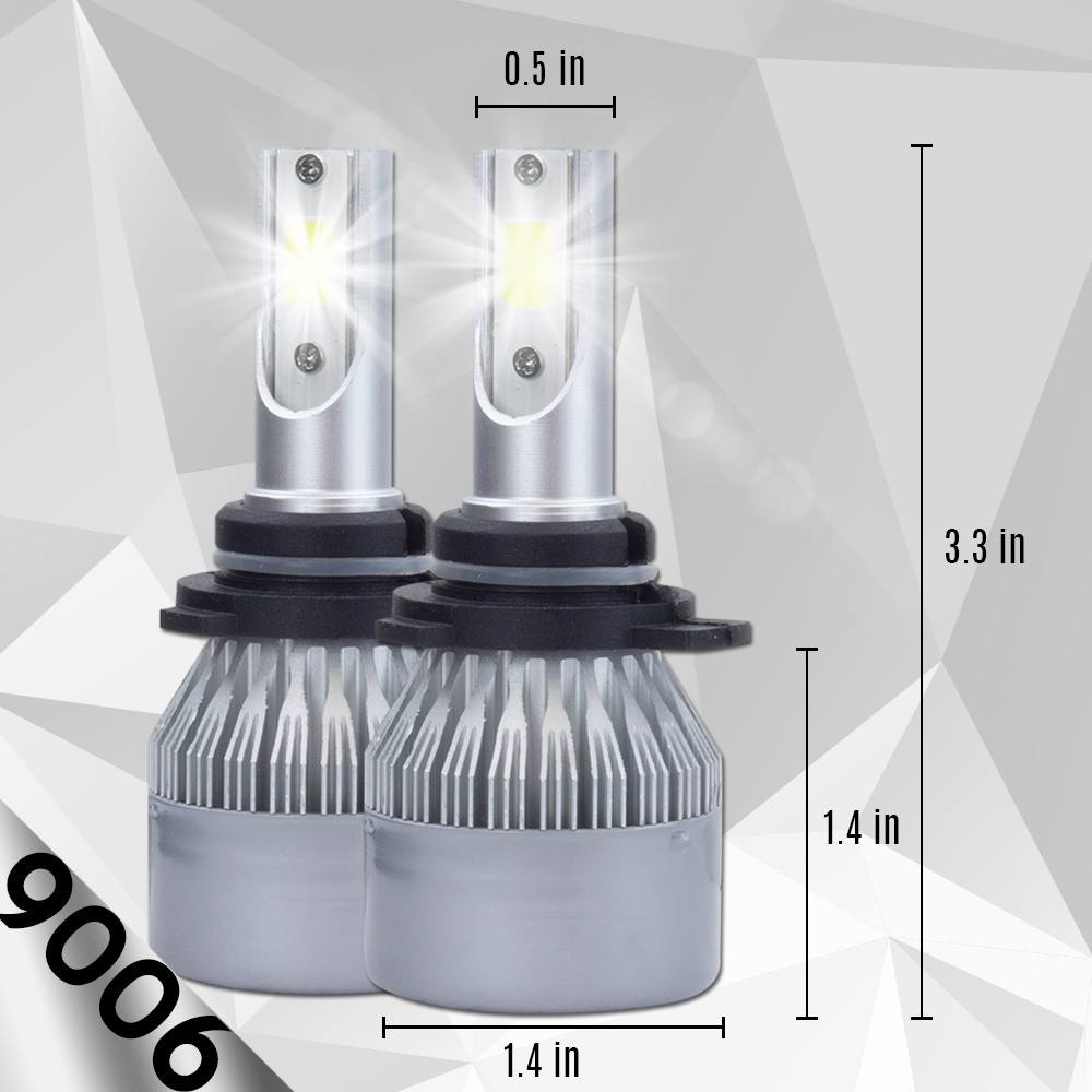 White 9006 HB4 HB4U LED 6500K Low Beam Bulb 388W 38800LM Headlight Kit CREE