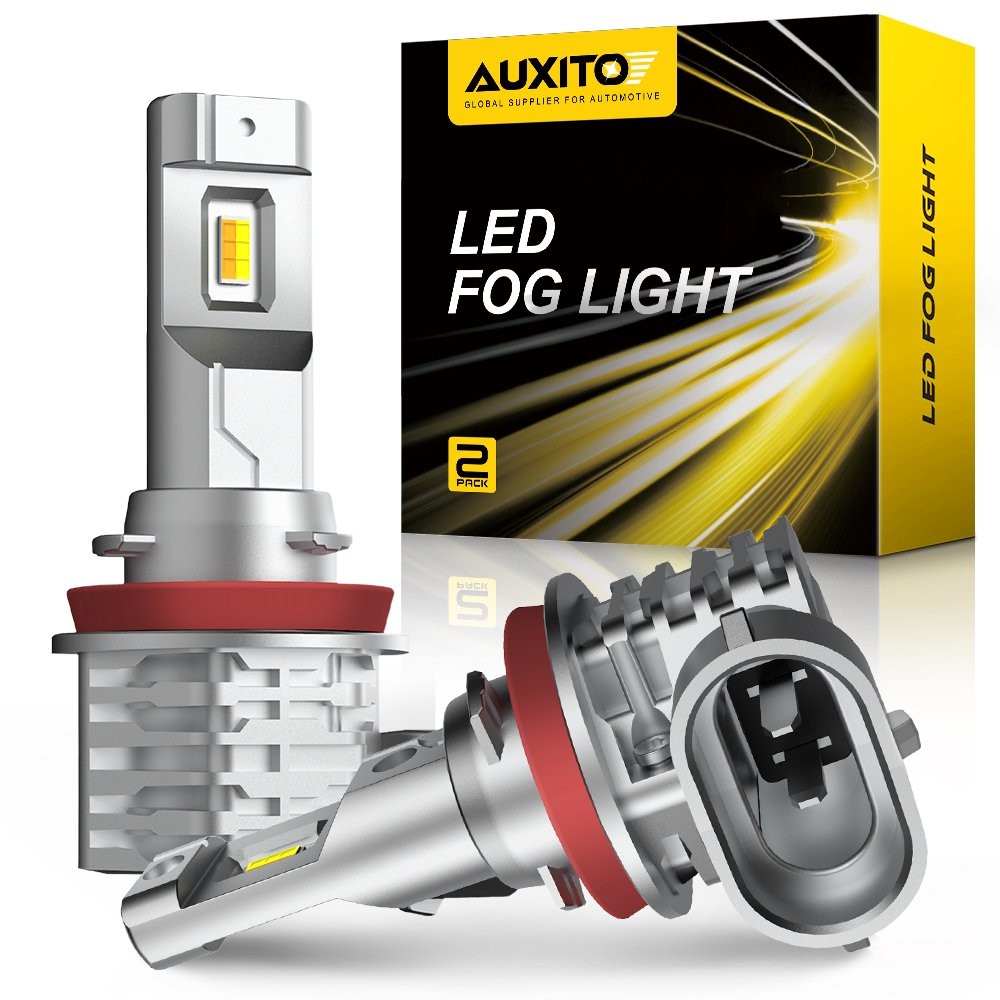 AUXITO Fog Light Bulbs H8 H9 LED WHITE 6000K & 3000K YELLOW Kit Super Bright US