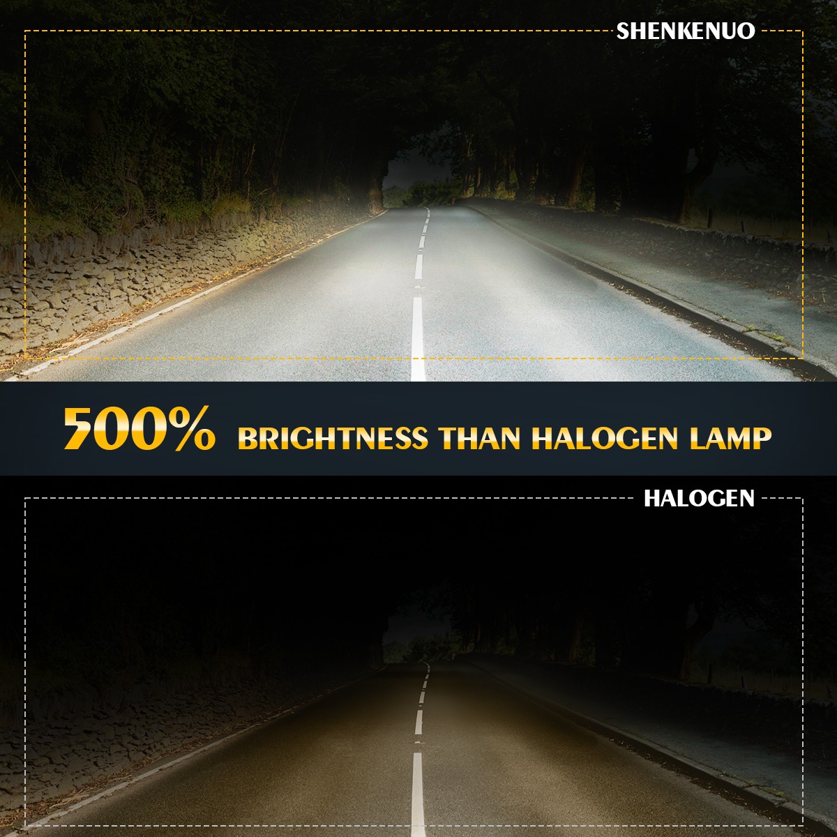 Bright H11 LED Headlight Bulbs White Low Beam Conversion Kit 8000LM 40W CSP NEW