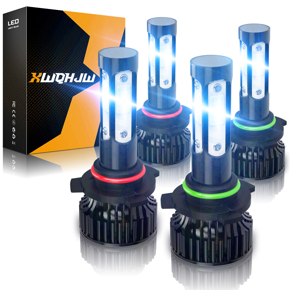 4x Combo 6000K LED Headlight Bulbs for Buick Lucerne 2006-2011 High Low Beam