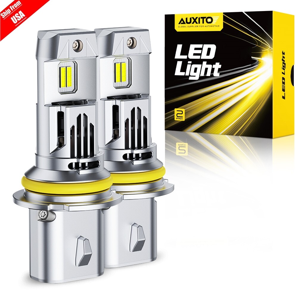 AUXITO 2X 9007 HB5 LED Headlight Hi/Low Beam Bulbs Kit 6500K White Super Bright
