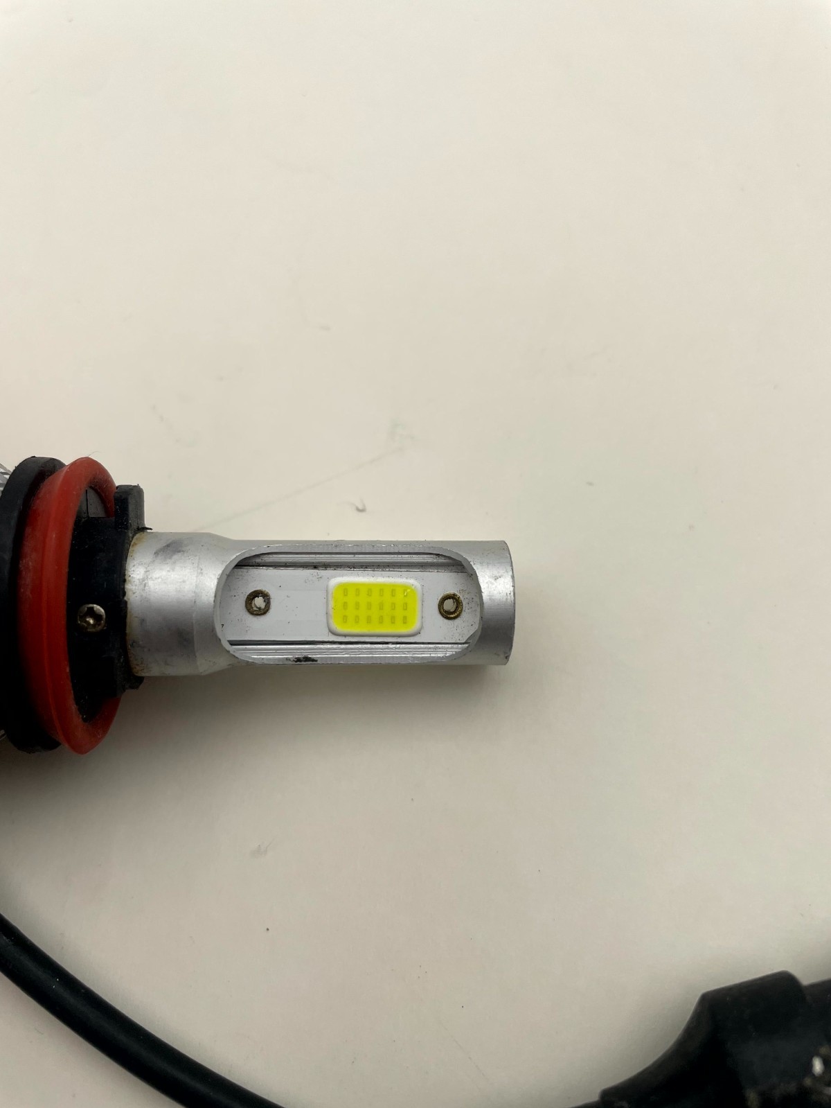 Universal Car Headlight LED Bulbs Lime Green Aluminum Housing Long-Lasting 36V