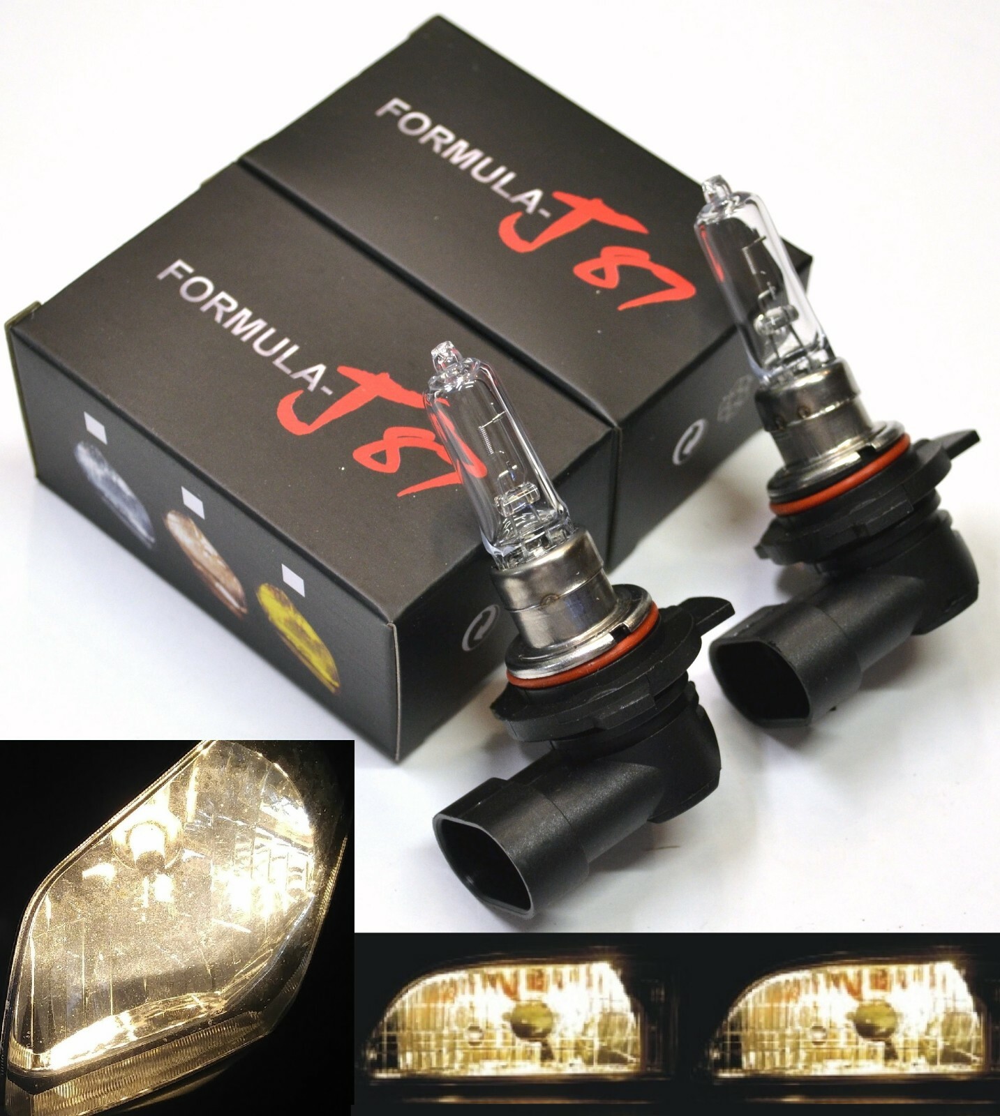Halogen 9012 HIR2 55W 3800K Stock Two Bulbs Head Light Low Beam Replacement OE