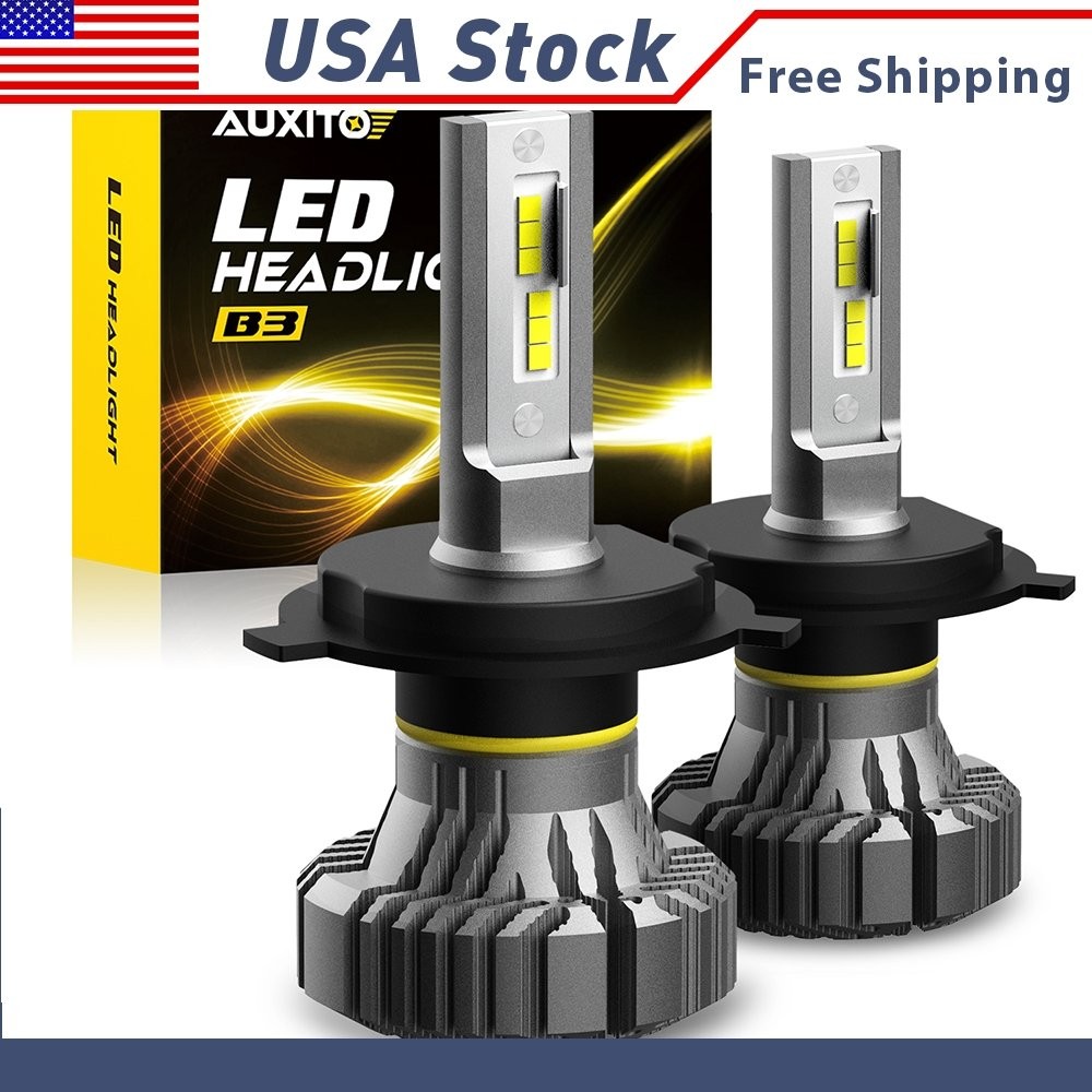 2/4x 9003 H4 HB2 LED Headlight Bulbs Kit High Beam Low 6500K 36000LM Bright B3