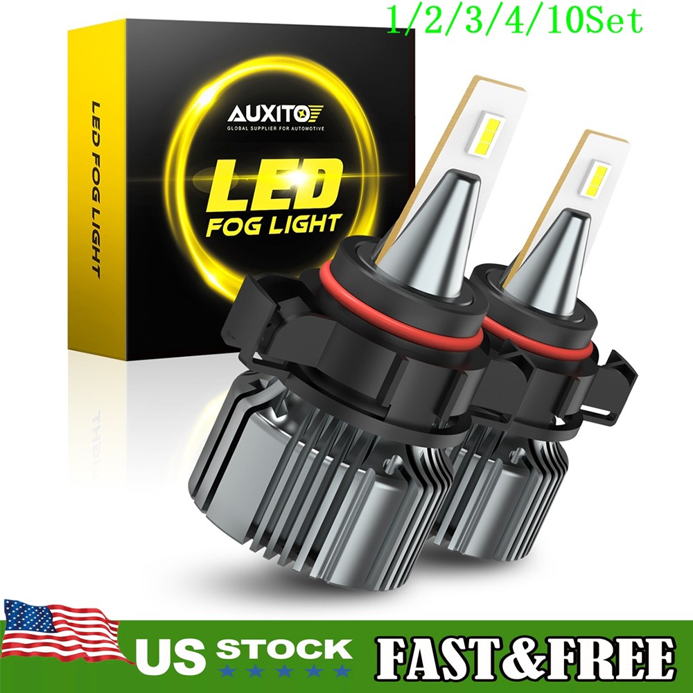 AUXITO 2504 LED Fog Light Bulb Conversion White 28W 3000LM Super Bright 1~10Set