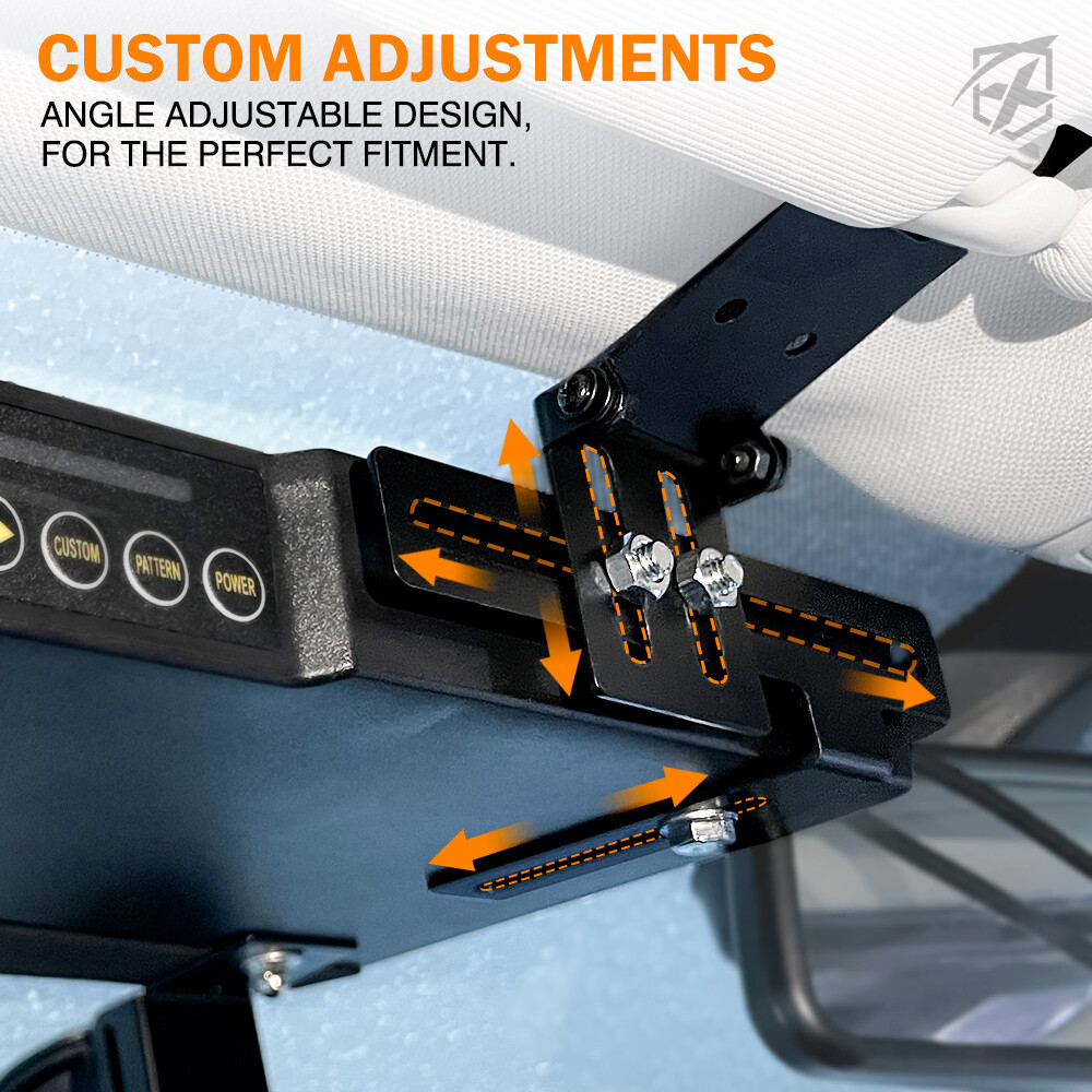 Xprite 20″ 32 LED Windshield Strobe Light Bar Emergency Warning Traffic Advisor