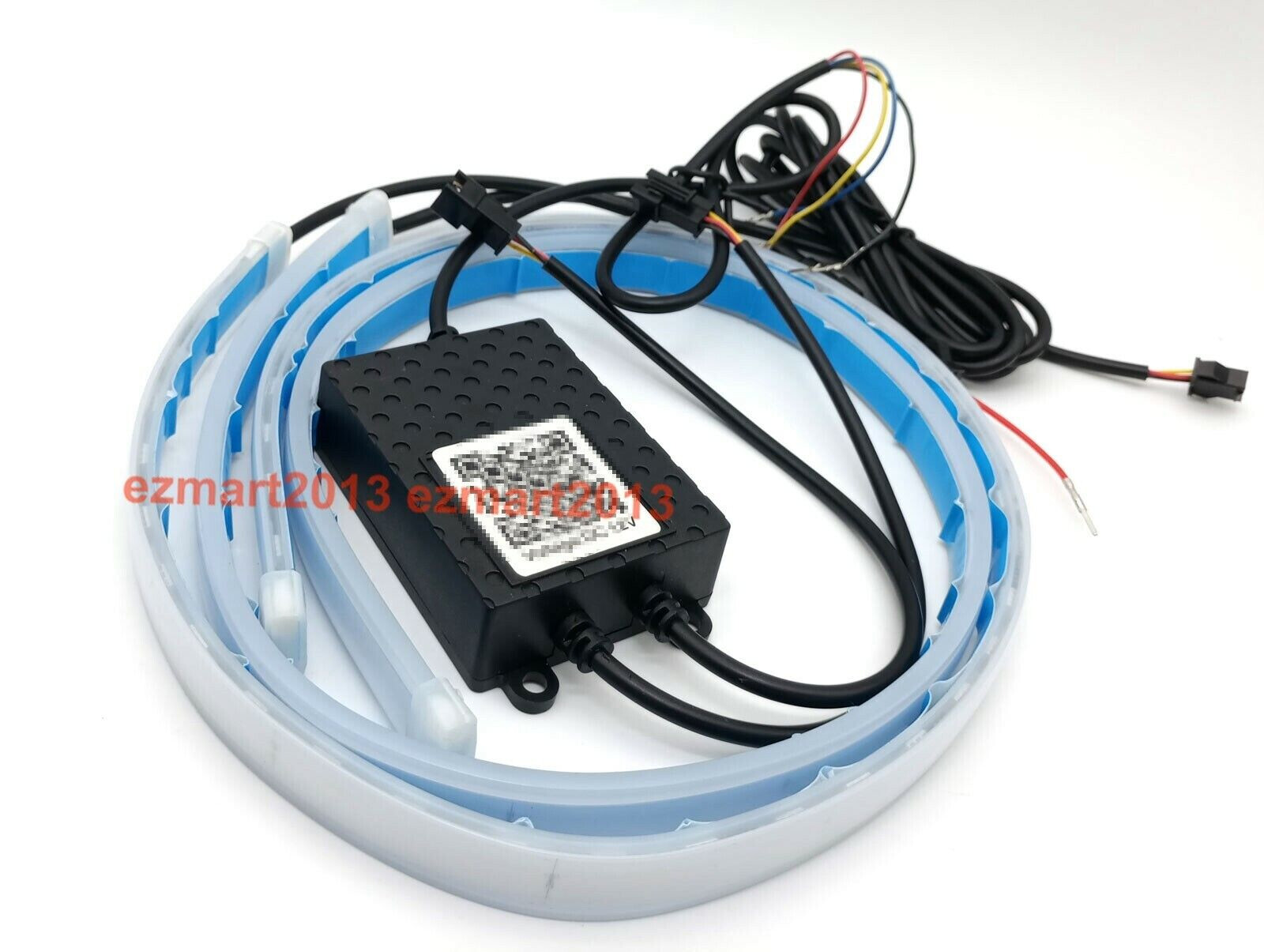 BT RGB Neon Charm Dynamic Magic Color 24″ Strips Flow Chase Indicator for Toyota
