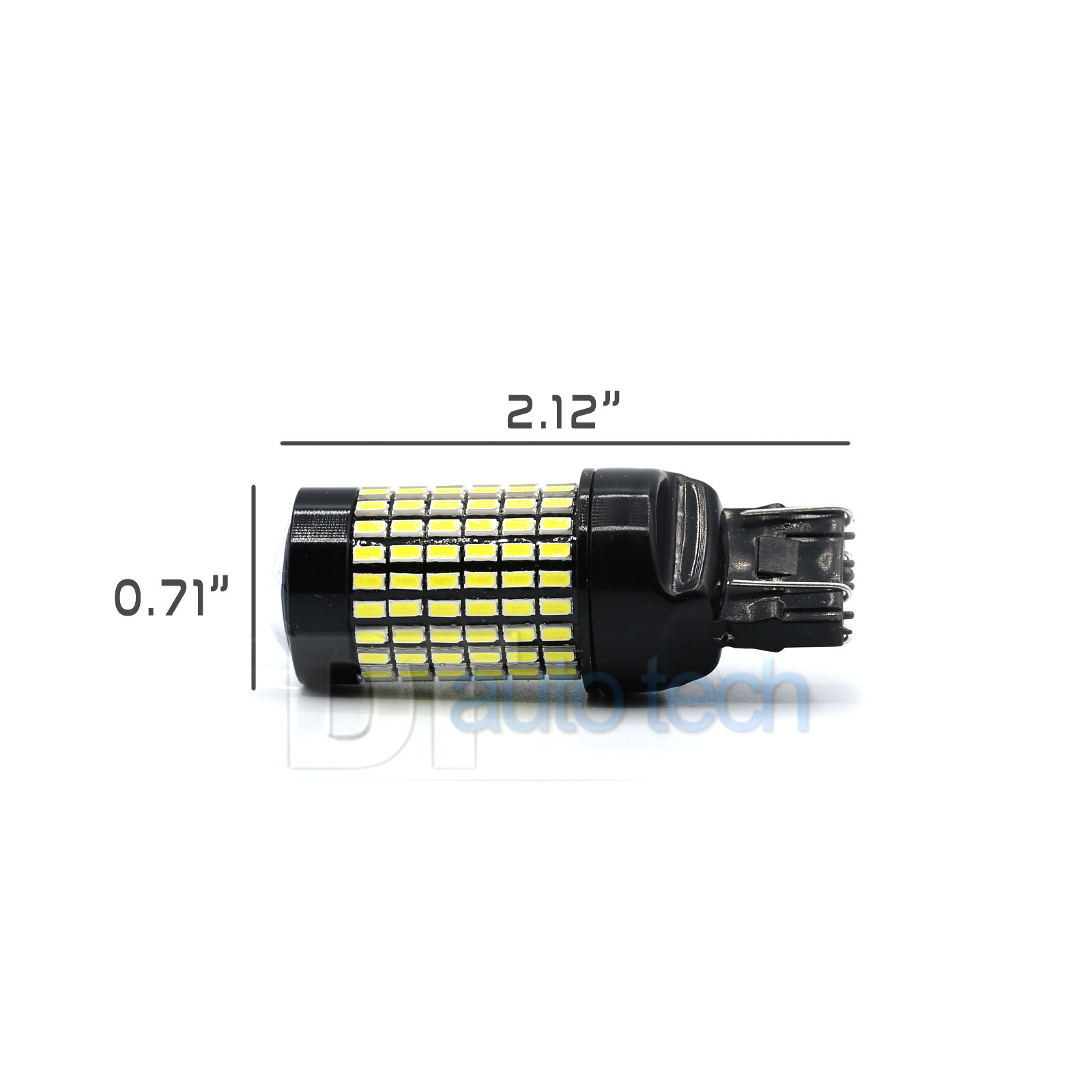2X 50W 7443 LED Amber Yellow Rear Turn Signal Parking DRL High Power Light Bulbs