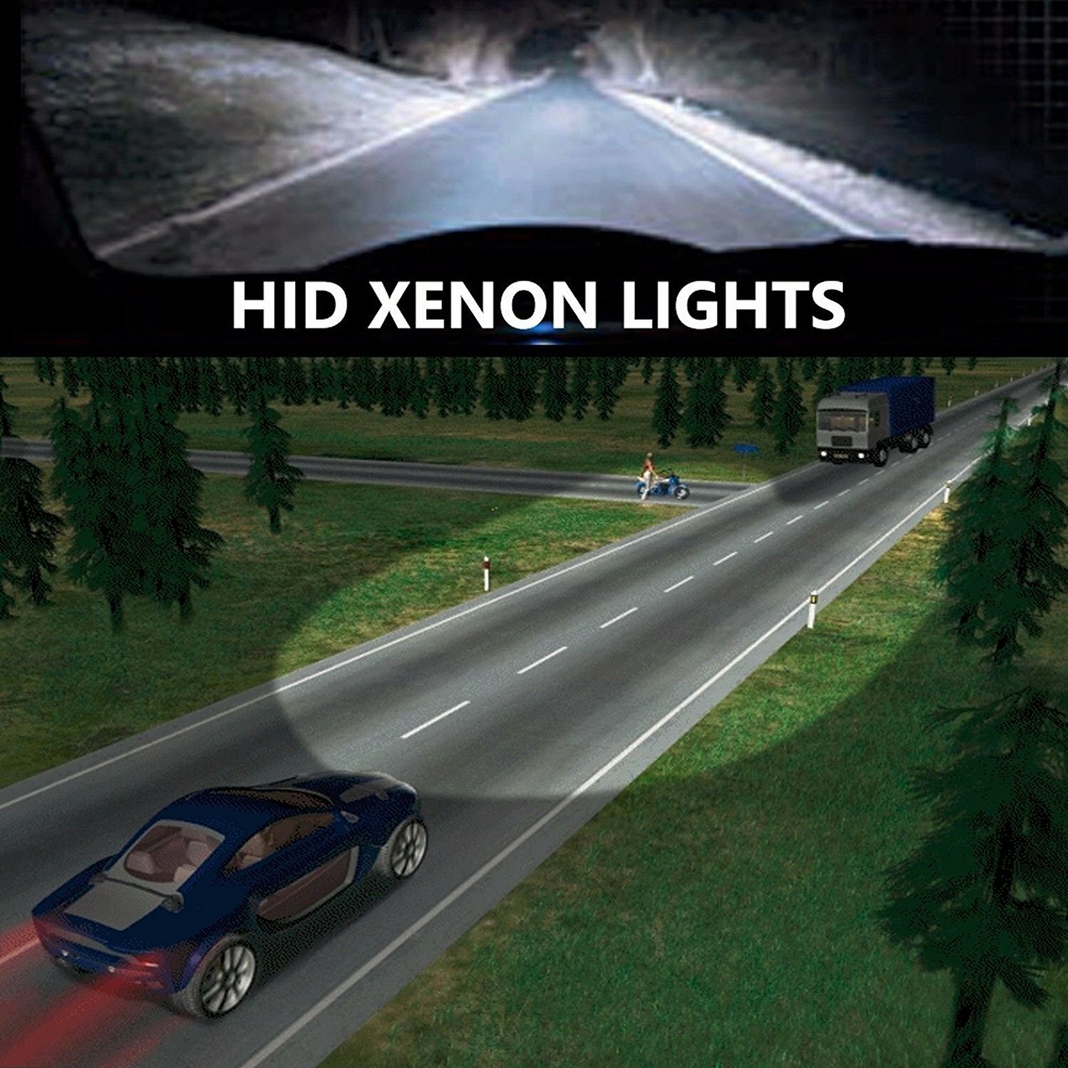 HID Xenon Conversion KIT Headlight Hi/Low Fog Light For 1992-2024 Toyota 4Runner