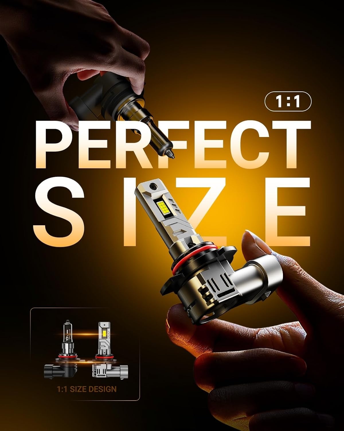 Exceptional 9012 LED Bulbs – 800% Brightness for Safe Driving, Includes Decoder