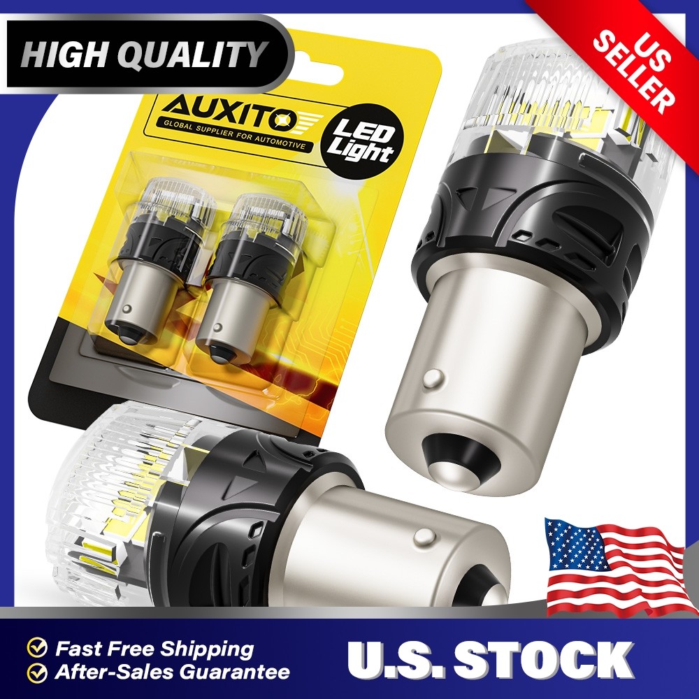 2PCS 1156 LED Bulb 6500K White 1:1 Size 7506 BA15S 1003 For Reverse Backup Light