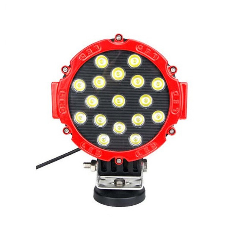 7“ inch Round LED Pods Work Light Bar Driving Fog Headlight Truck Off Road 4WD
