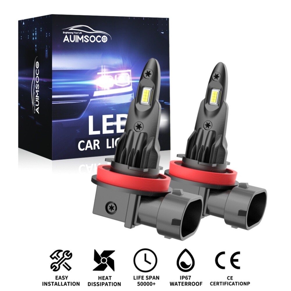 2x CANBUS H11 LED Headlight Kit Low Beam Bulbs Super Bright 720000LM 1000K White