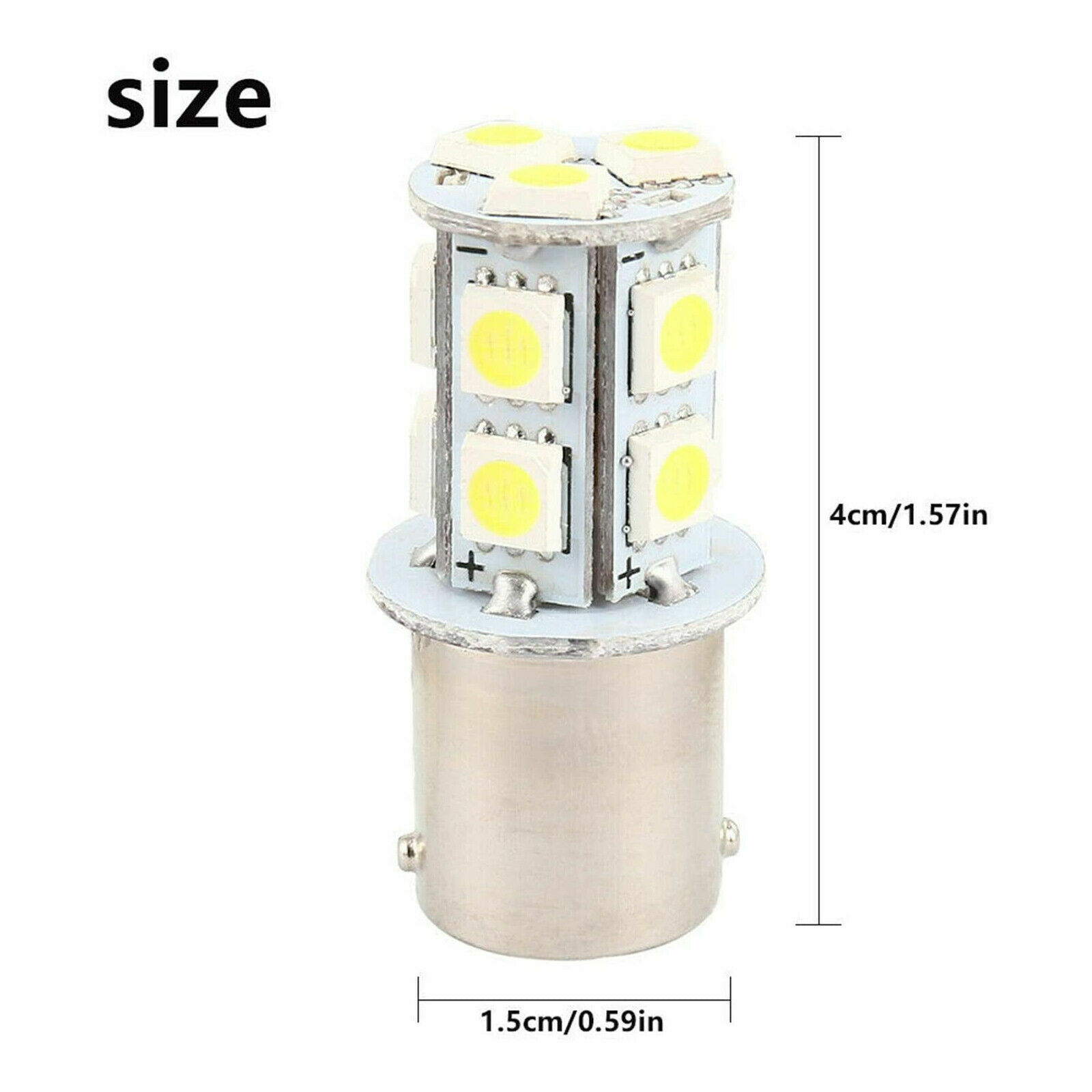10x LED Bulbs BA15S 1156 1141 13-SMD High Bright Car LED Bulbs Lamps Pure White