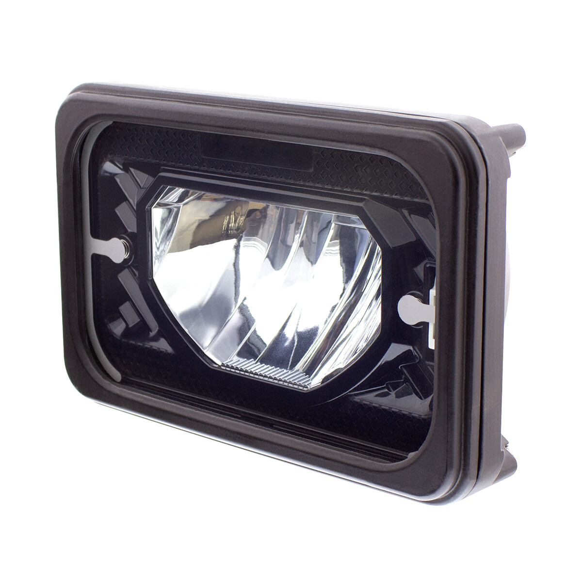 UPI ULTRALIT – Heated 4″ X 6″ LED Headlight With Glass Lens & Aluminum Housing
