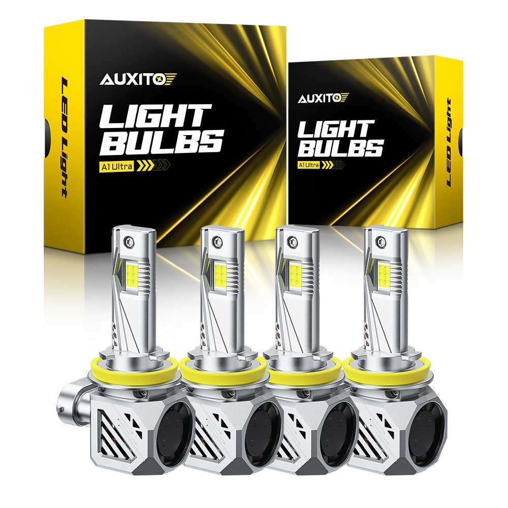 H11 H8 LED Headlight Bulbs High Low Beam 6500K CANBUS Error Free Combo 4 4-20X