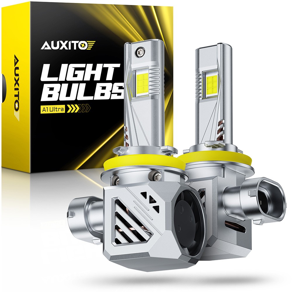2-20 H8 H9 H11 Bright LED Headlamp Bulb White Lamp 6500K Low Beam AUXITO A1ULTRA