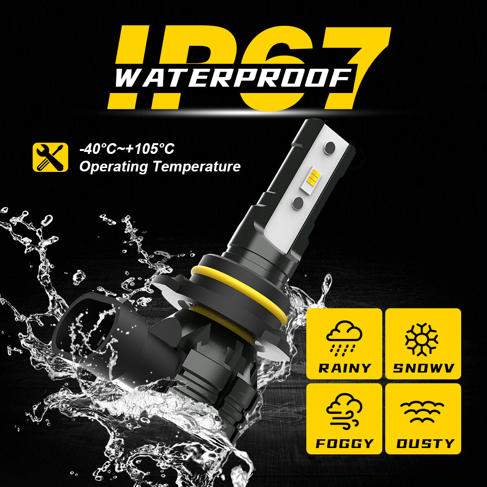 9145 H10 LED Fog Driving Light Bulbs Switchback For Chevy Corvette C6 2005-2013