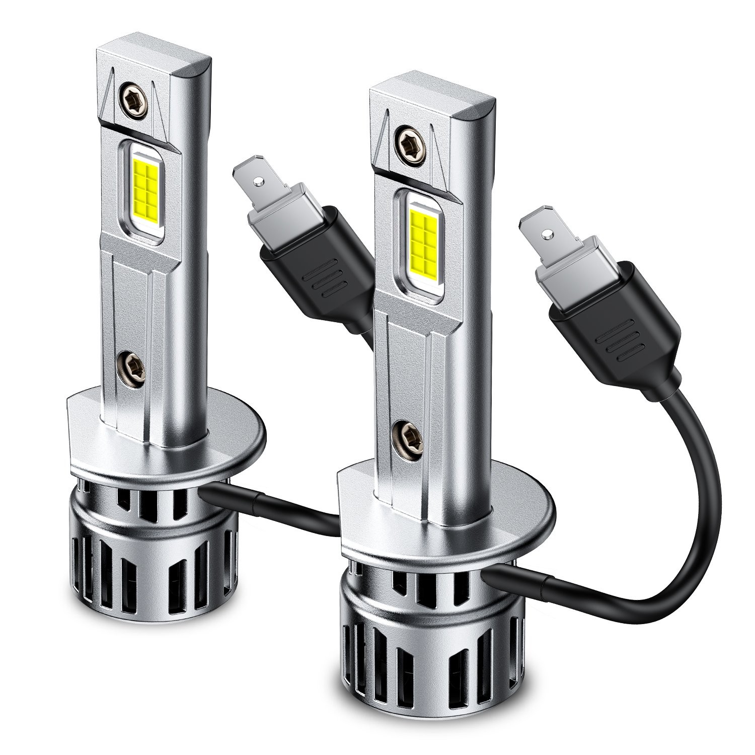 H1 LED Headlight Bulbs High Low Beam 100W 6000K White Super Bright 330000LM A++