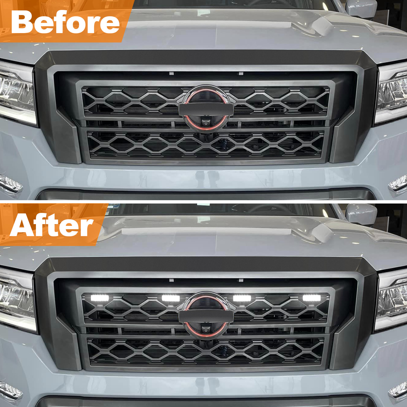 Led Grill Lights for 2022 2023 2024 Nissan Frontier Raptor Lights S SV Pro4x OEM