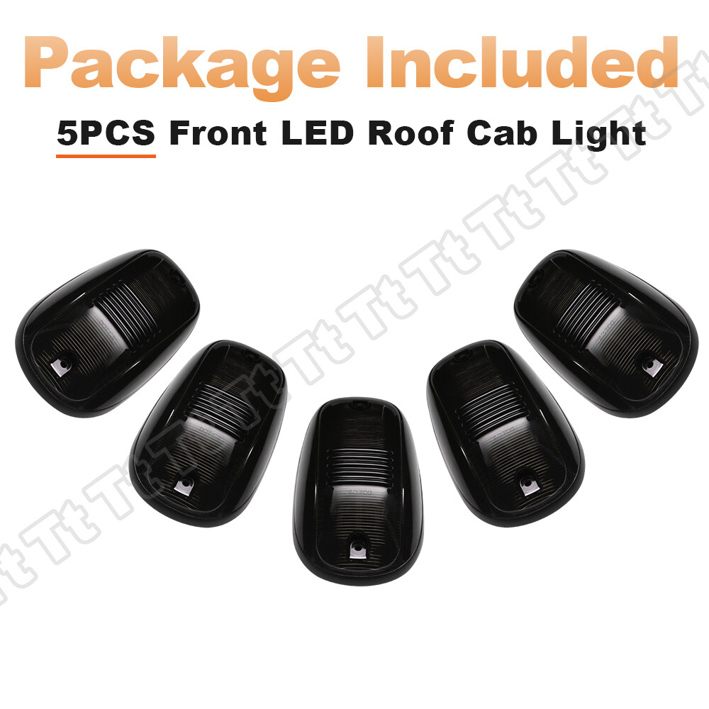 For 03-18 Dodge Ram 1500 2500 3500 Truck LED Cab Roof Marker Running Light Smoke