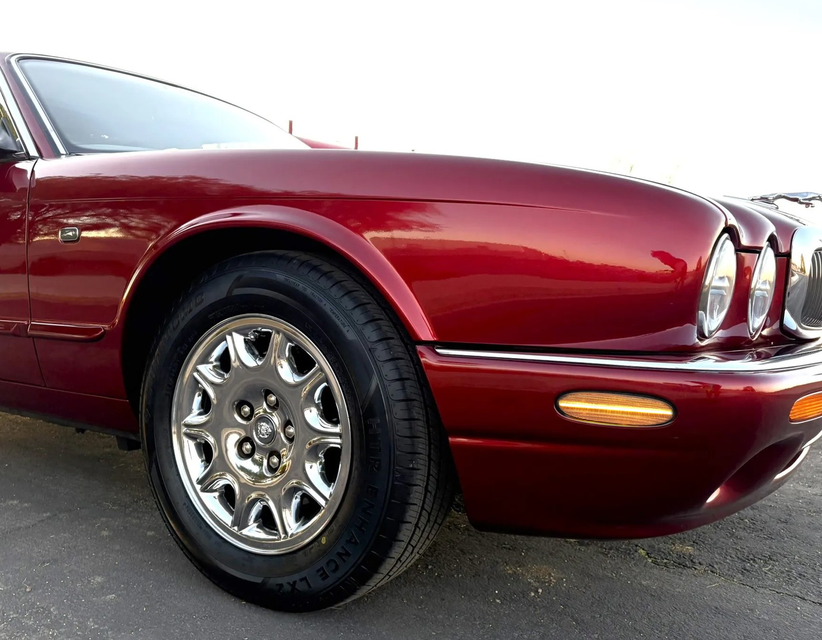 4pc Set Smoked Lens Amber/Red Full LED Side Marker Lights For Jaguar 1997-03 XJ8